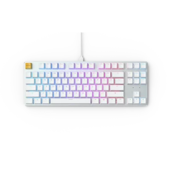 Glorious GMMK Modular Mechanical keyboard (White ice) - Gateron Brown Switch